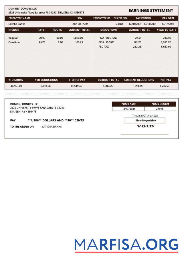 Downloadable Dunkin' Donuts LLC Playstub example